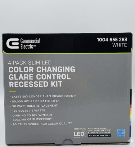 COMMERCIAL-ELECTRIC - LUCES LED EMPOTRABLES