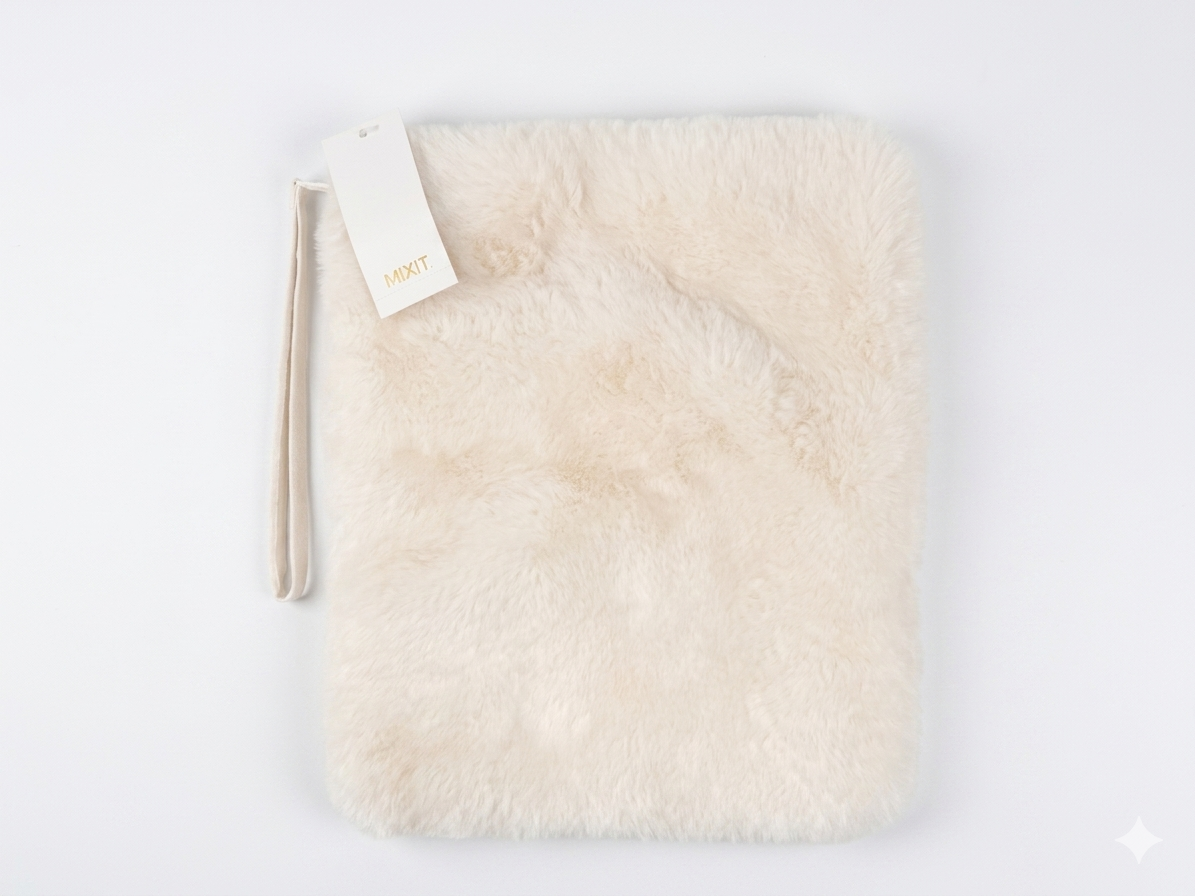 Mini Bolsa Peluche "White Dream"